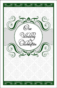 Wedding Program Cover Template 13C - Graphic 6